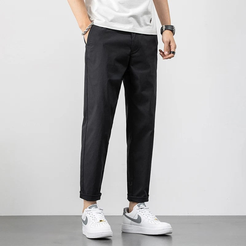 Men's Relaxed Fit Chinos - Comfortable Cotton Trousers for Casual Wear