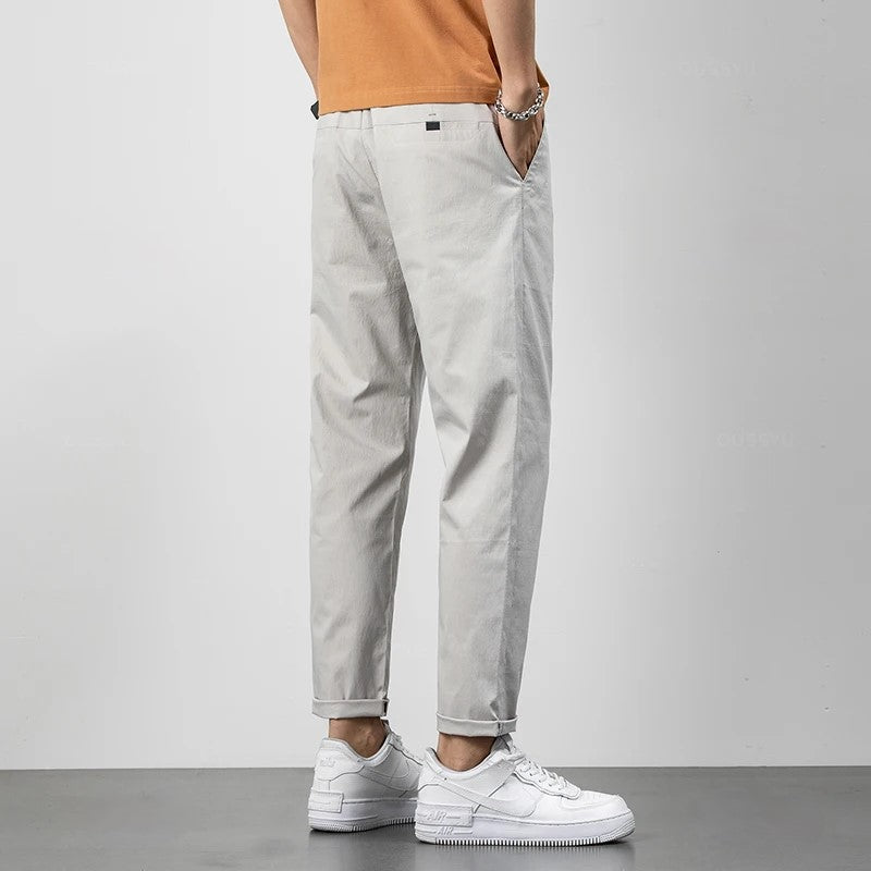 Men's Relaxed Fit Chinos - Comfortable Cotton Trousers for Casual Wear
