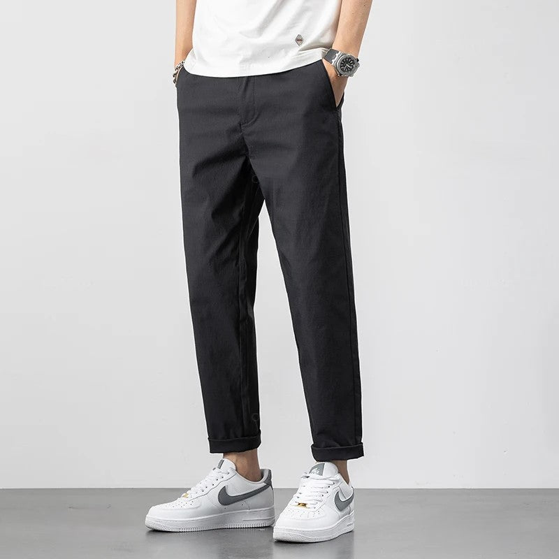 Men's Relaxed Fit Chinos - Comfortable Cotton Trousers for Casual Wear