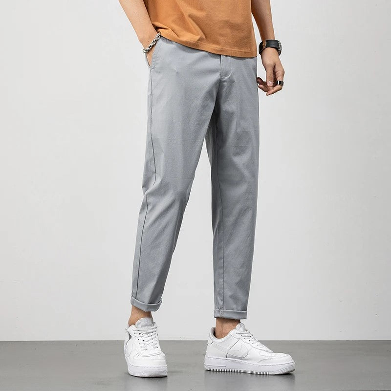 Men's Relaxed Fit Chinos - Comfortable Cotton Trousers for Casual Wear