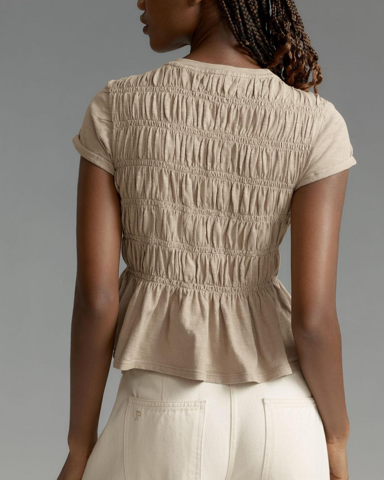 Ruffle Sleeve Lightweight Women's Top for Casual Everyday Wear