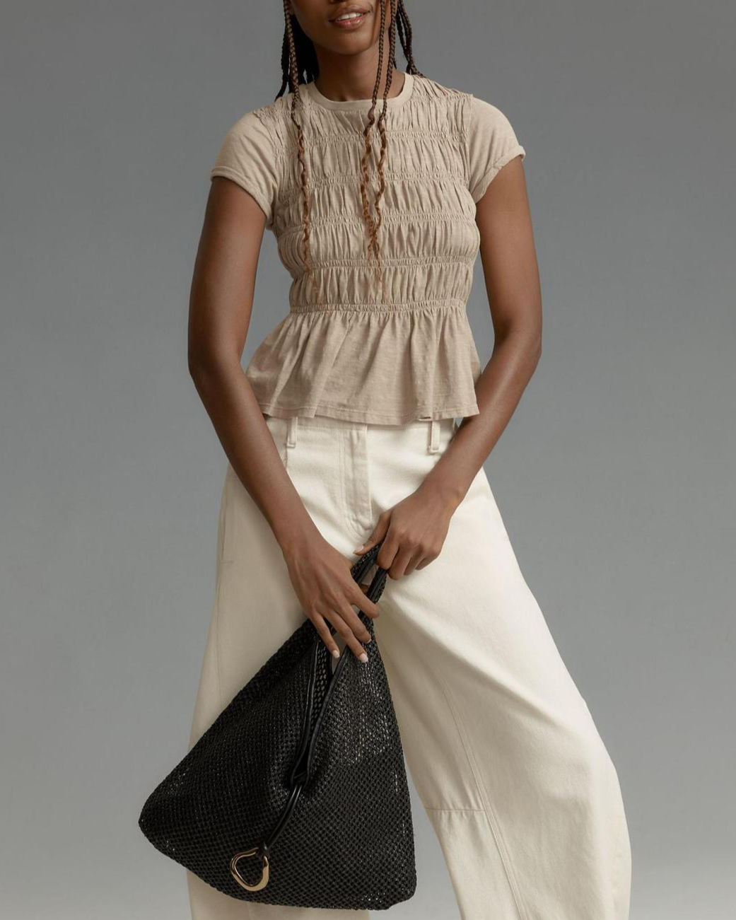 Ruffle Sleeve Lightweight Women's Top for Casual Everyday Wear