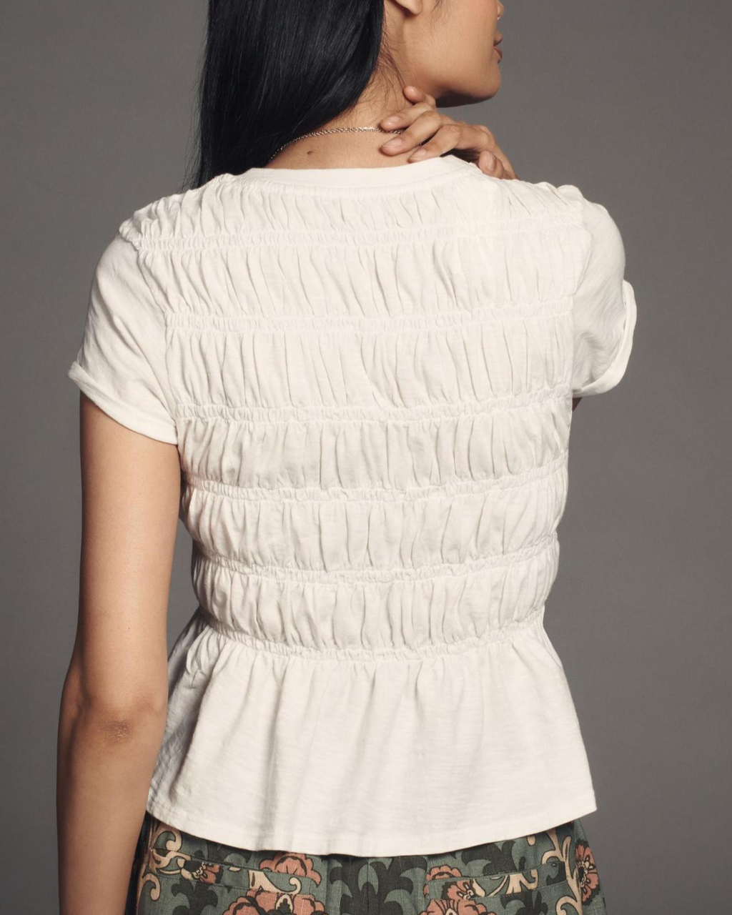 Ruffle Sleeve Lightweight Women's Top for Casual Everyday Wear