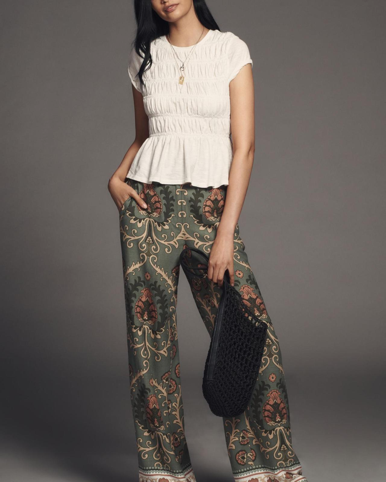 Ruffle Sleeve Lightweight Women's Top for Casual Everyday Wear