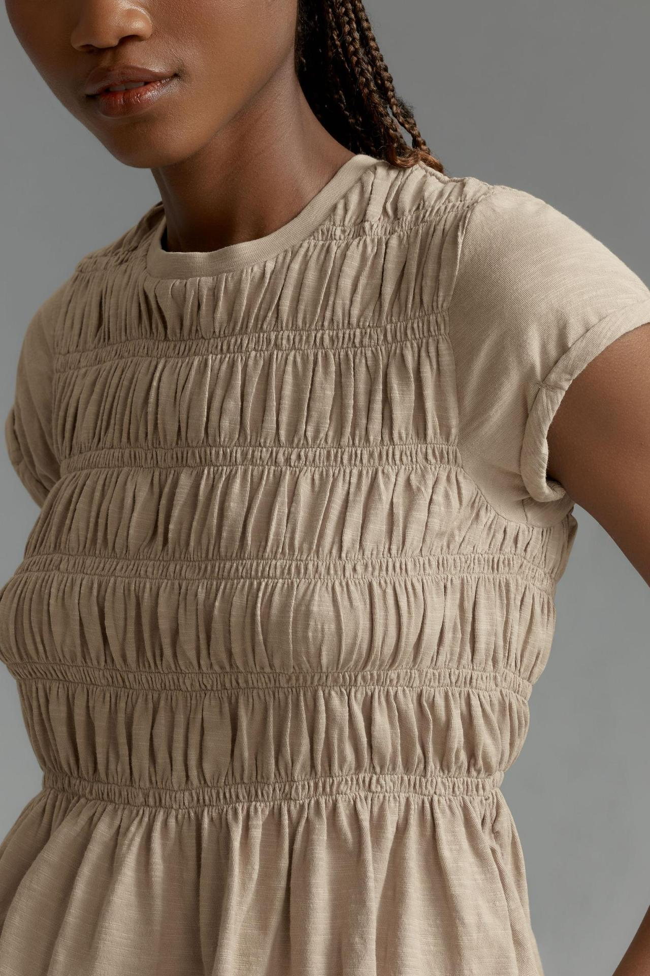 Ruffle Sleeve Lightweight Women's Top for Casual Everyday Wear