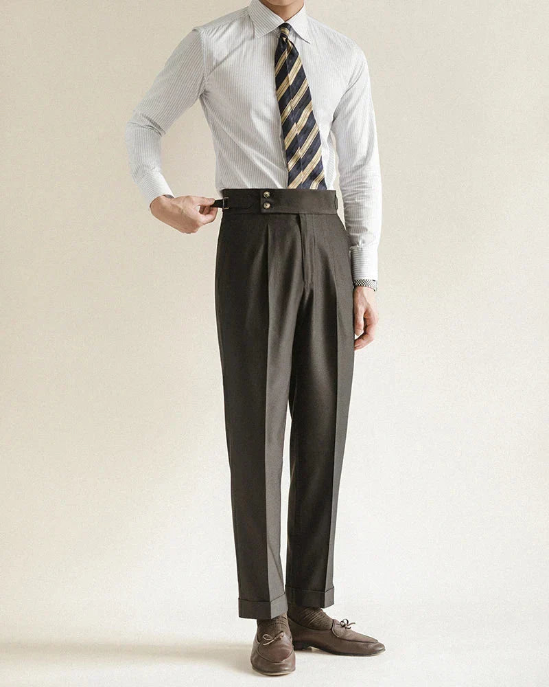 Tailored Trousers for Men - Sorrento Style - Classic Fit - Formal Wear