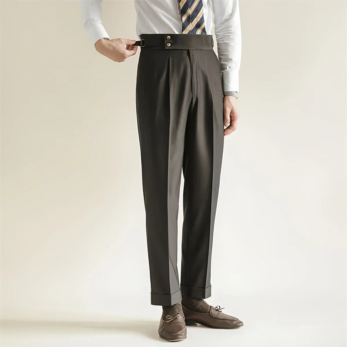Tailored Trousers for Men - Sorrento Style - Classic Fit - Formal Wear