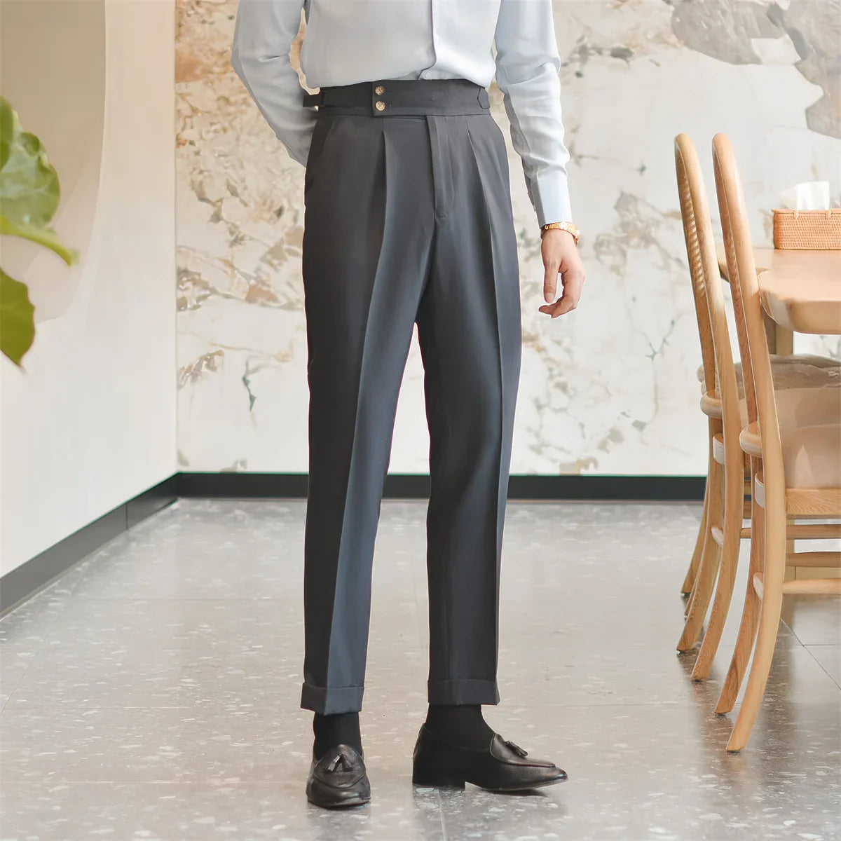 Tailored Trousers for Men - Sorrento Style - Classic Fit - Formal Wear