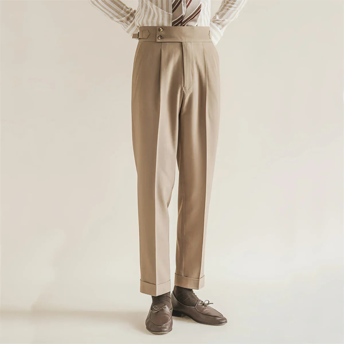 Tailored Trousers for Men - Sorrento Style - Classic Fit - Formal Wear