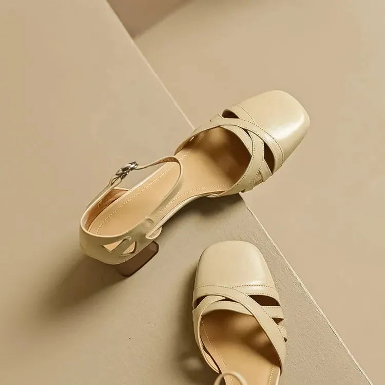 Suede Open-Toe Heeled Sandals for Women - Casual or Dressy Wear