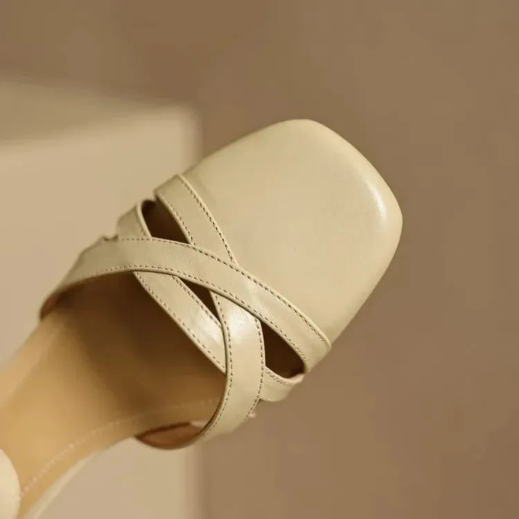 Suede Open-Toe Heeled Sandals for Women - Casual or Dressy Wear