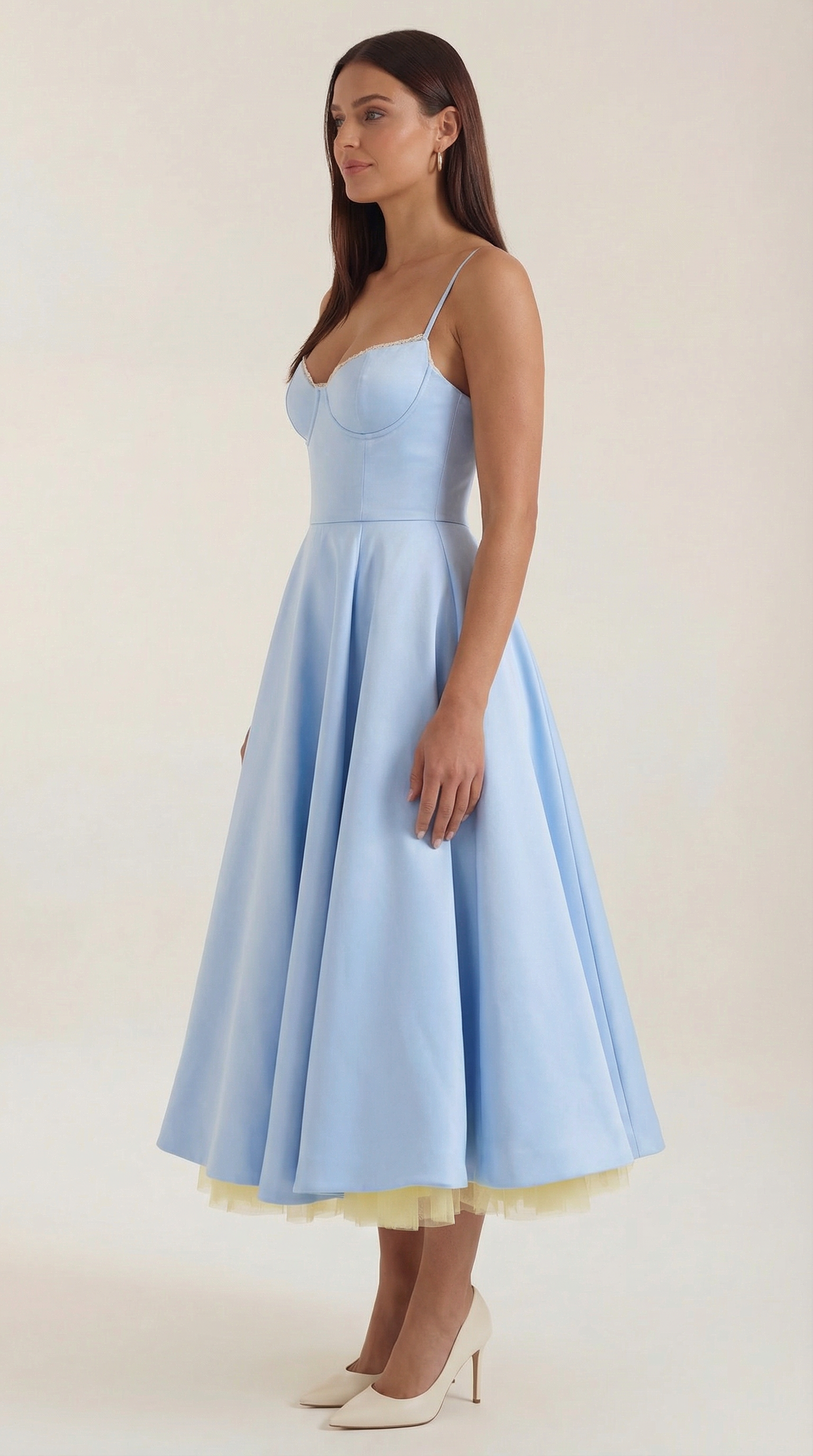 Tulle Midi Dress with Isolde Design for Elegant Events and Special Occasions