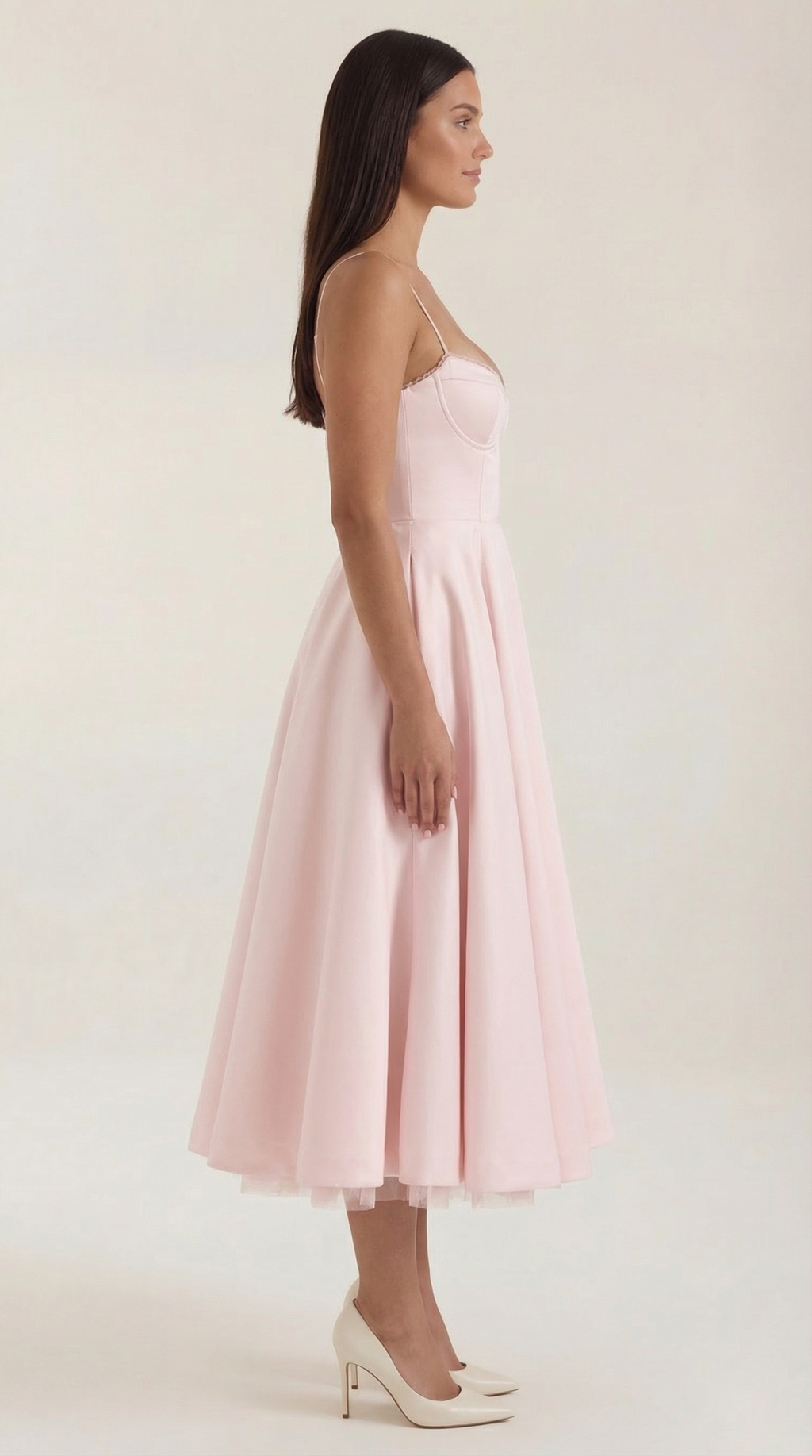 Tulle Midi Dress with Isolde Design for Elegant Events and Special Occasions