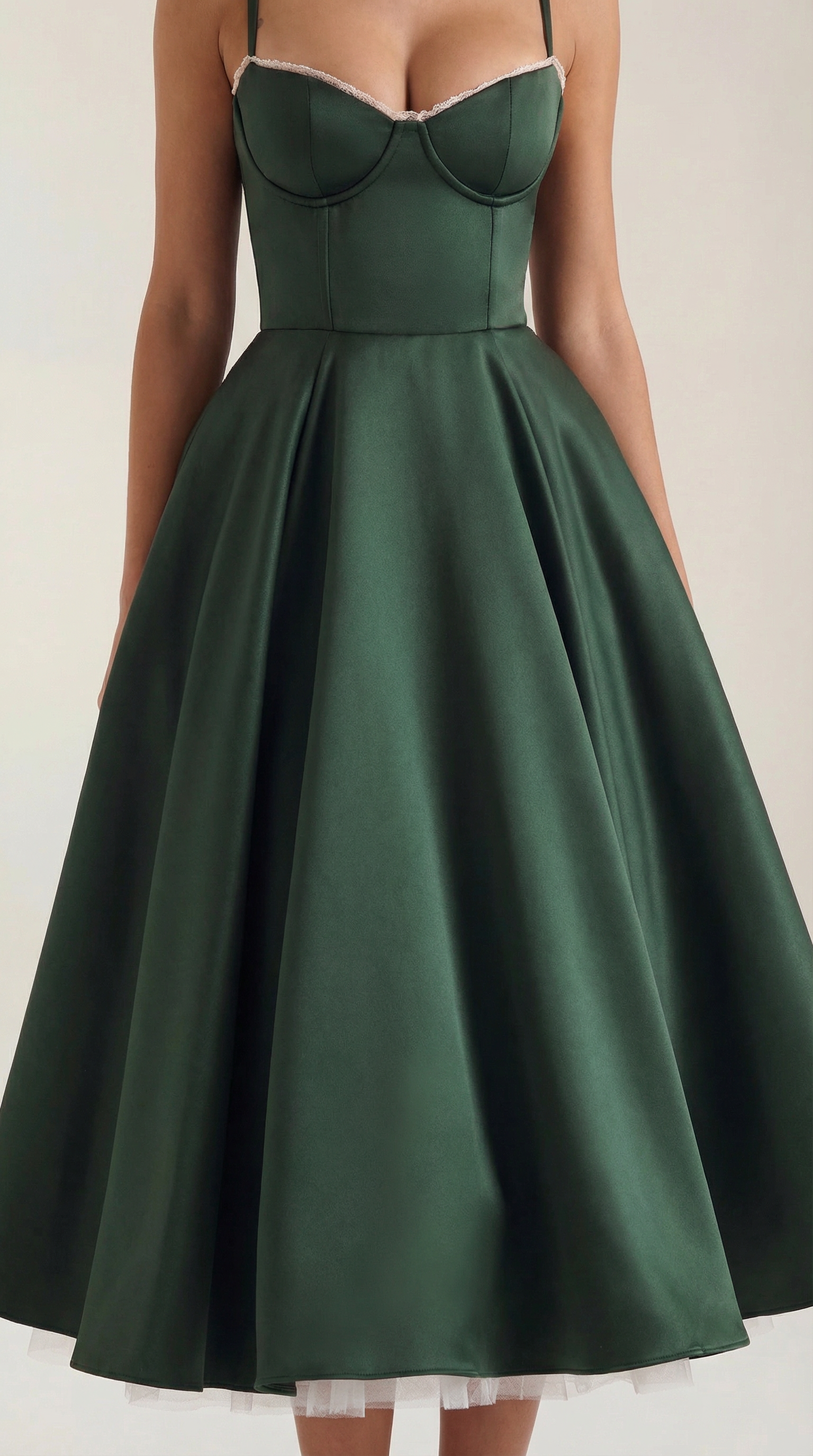 Tulle Midi Dress with Isolde Design for Elegant Events and Special Occasions