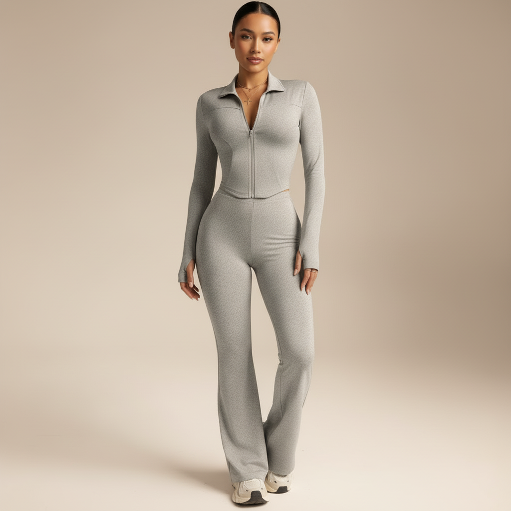 Cozy Cotton Loungewear Set for Women - Relaxed Fit Sleepwear for Home