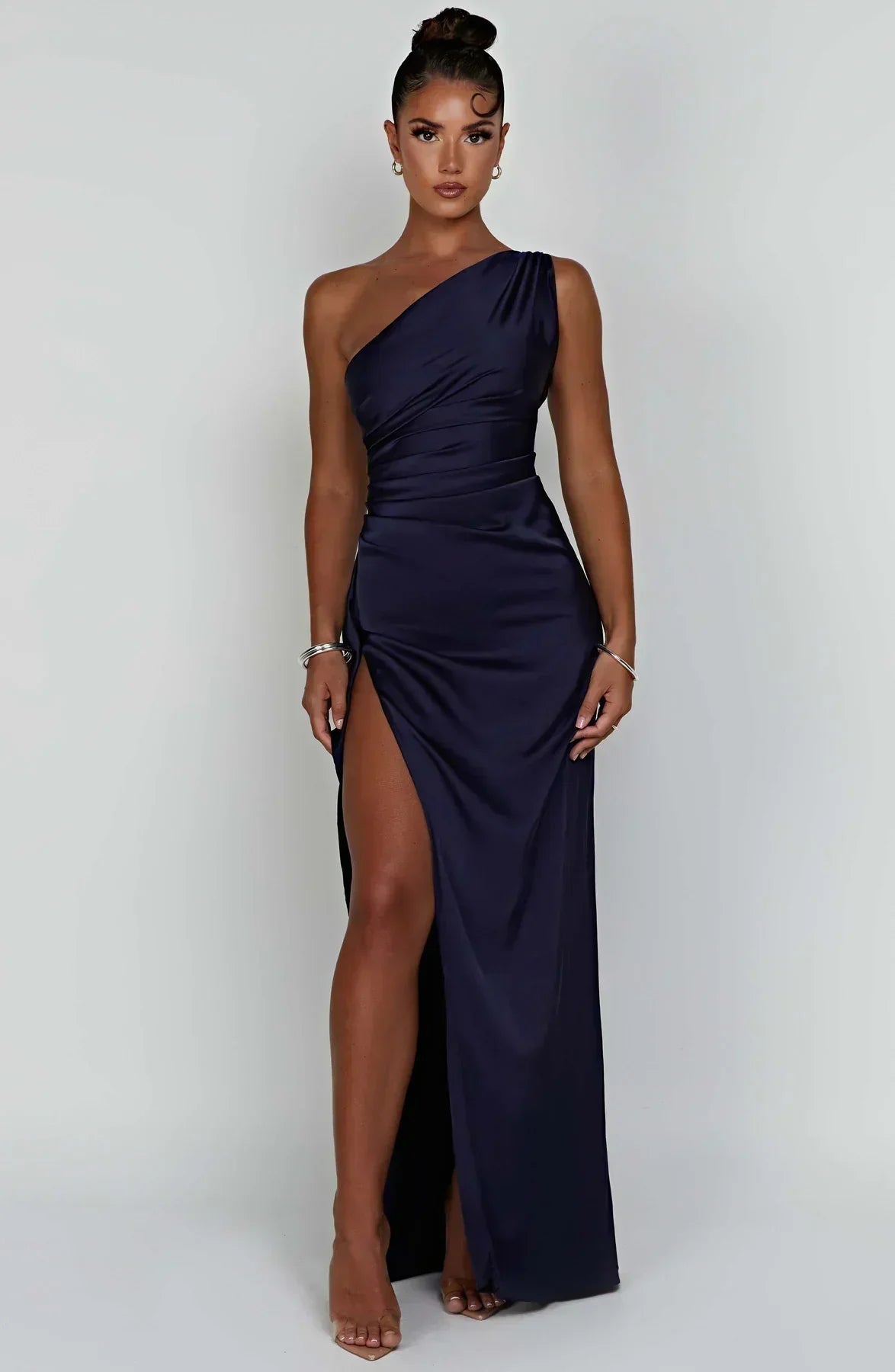 Satin Evening Dress for Women - Elegant Formal Wear for Special Occasions